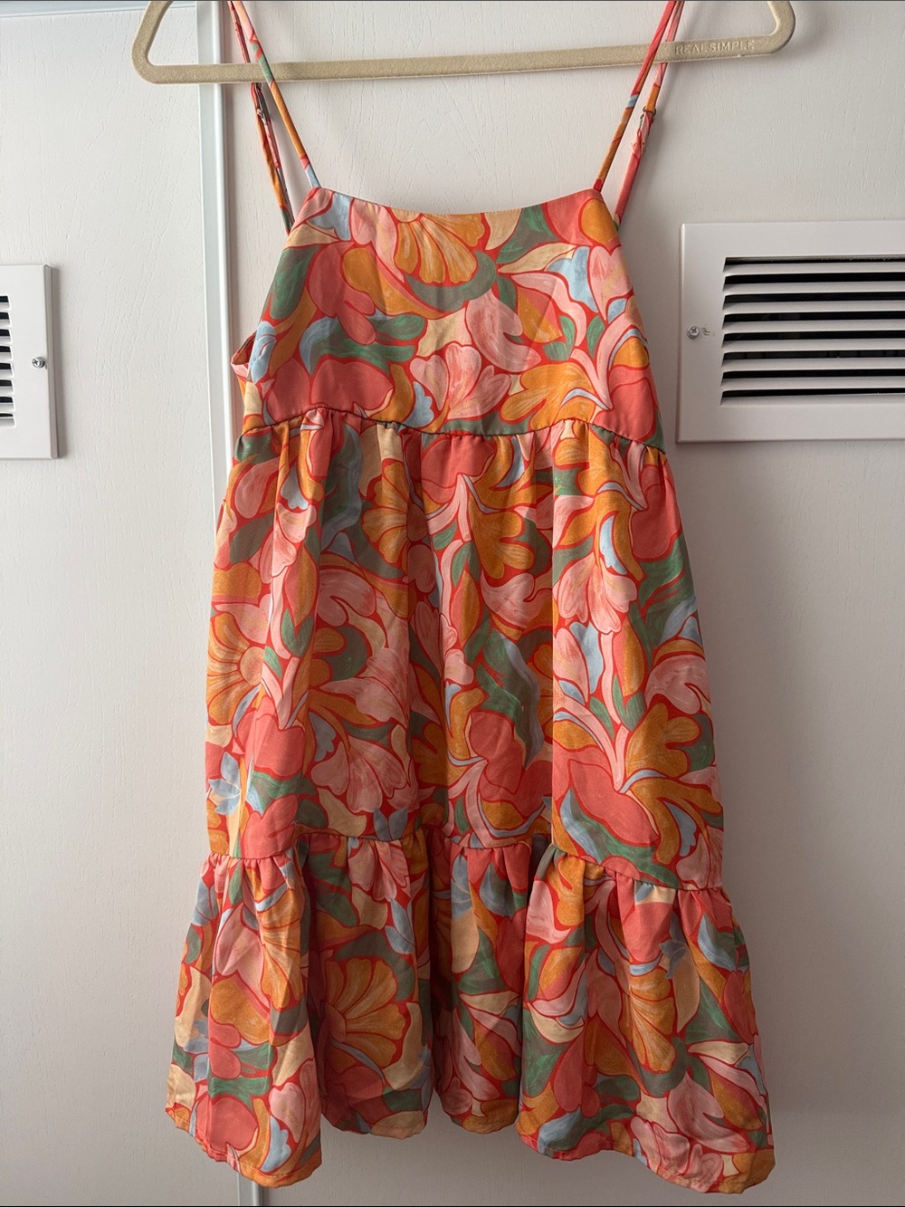 Resa tiered dress - Santorini print. Size XS